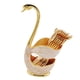 thumbnail image 4 of Cisne Vajilla Soporte Base Cubiertos Palillos Tenedores Cubiertos Juego Oro, 4 of 5