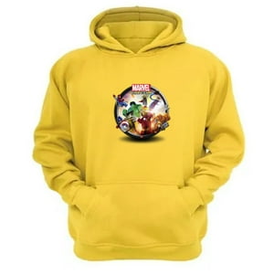 Genérico - Poleron Canguro Logo Comic Vs Capcom Amarillo Talla Xl Unisex