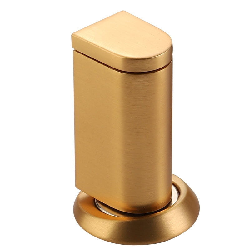 Xusx111 - Tapes De Puerta Magnéticos A Prueba De Viento Sin Detención De Puerta De Perforación Imán Fuerte Mantiene La Puerta Abierta Portador De Captura Pared Protege Con Tornillos Y Adhesivo 3m, Oro