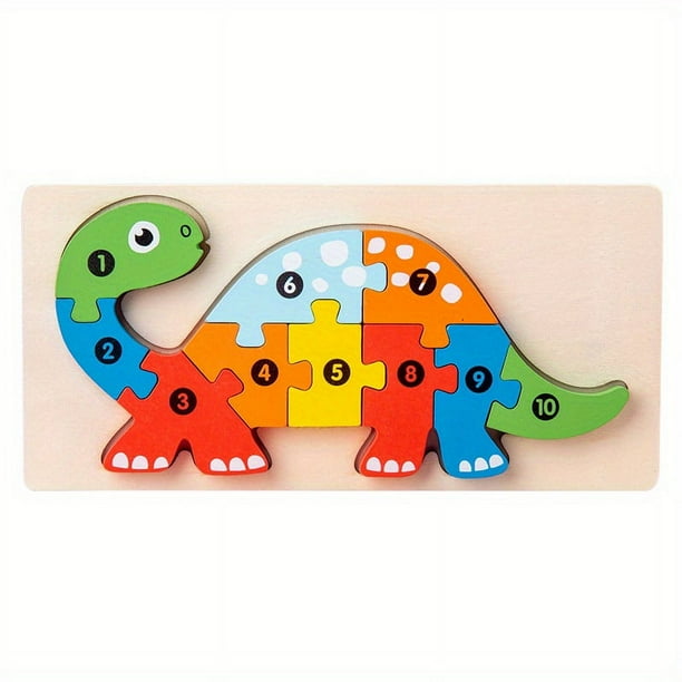 Wooden Early Education Cognition Children's Educational Toys Building Blocks, Animal Traffic Shape Matching 3d Three-dimensional Puzzle