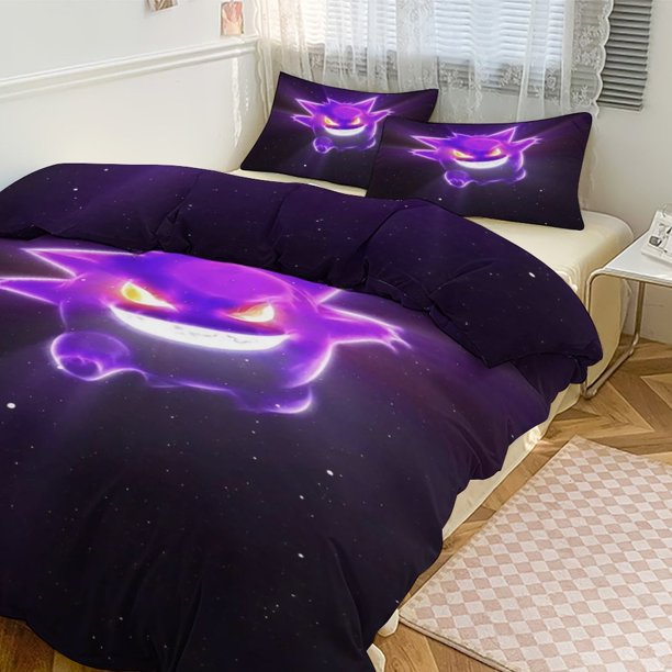 Ge_ngar Print Bedding Set Pattern Duvet Cove Set 3 Pieces 1 Quilt Cover And 2 Pillowcases for Women Men Teens