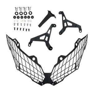 Magideal - Faro De Malla Parrilla Protector De Cubierta De Acero Inoxidable Robusto Motocicleta Faro Delantero Parrilla Protector Para Versys650 Accesorio