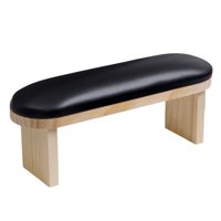 Ioensy - Soporte De Almohada Para Reposabrazos De Uñas De Pu Lavable Para Salón De Uñas De Manicura Alto Negro