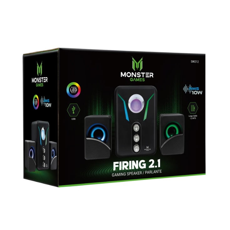 Subwoofer Gamer 2.1 Monster 212