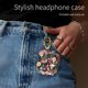 thumbnail image 3 of Funda LienWex para AirPod 4, suave con flores Gouache y llavero, 3 of 6