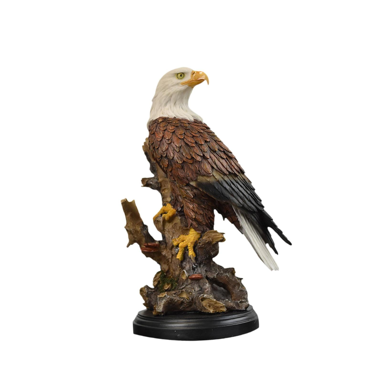 Bothyi - Estatua De Águila, Estatuilla De Escritorio, Adornos, Escultura Decorativa De Resina De Pájaro Para El Hogar, 16x16cm X 33cm