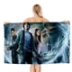 thumbnail image 1 of Percy Jackson Toalla de playa de secado rápido con diseño temático, regalo para mujeres y niñas, ideal para cumpleaños, fans, amantes de la música, uso en la playa o al aire libre, 78 × 160 cm, 1 of 6
