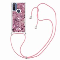Funda Foxdock Para Motorola Moto G Play 2023 Con Cuerda Ajustable, Brillo Líquido, Protección Antigolpes Y Lente – Ideal Para Regalo