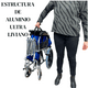 thumbnail image 3 of Silla de Ruedas Aluminio Ultra Liviano Aro 16-Azul, 3 of 8