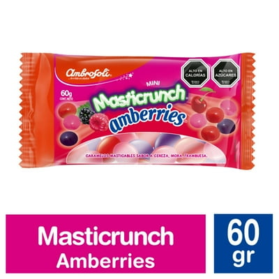 Caramelo Mini Masticrunch Amberries 60 G Ambrosoli