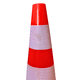 thumbnail image 4 of Cono De Seguridad Trafico 70 Cm 2 Cintas Reflectivas Base Negra, 4 of 4
