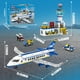 thumbnail image 3 of Terminal de pasajeros del aeropuerto Building Blocks Toy WINGIFT 886 piezas, 3 of 3