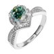 thumbnail image 1 of Anillos de Compromiso de Moissanita para Mujer 1 Uds Color D Claridad VVS1 Anillos de Diamante de Plata Esterlina S925 Moissanita Verde/amarillo/rojo Alianzas de Boda con Certificado, 1 of 9