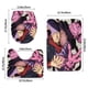thumbnail image 3 of Jujutsu Kaisen Juego de 3 alfombras de baño de coral fleece: tapete de baño + alfombra de inodoro en forma de U + funda de tapa de inodoro en forma de O, 3 of 6