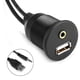 thumbnail image 1 of Soporte USB empotrado de 1 m (3 pies), extensión auxiliar de 3,5 mm y USB 3.0, para tablero, empotrado, panel, para coche, barco y motocicleta., 1 of 5