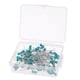 thumbnail image 3 of 100pcs pernos de cabeza perlados multicolor para diy componentes de la joyería azul, 3 of 5