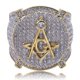thumbnail image 3 of Anillos Brillantes Punky de Rapero de Lujo a la Moda para Hombre Brillantes con Iced out Hombres Hip Hop Zirconia Cúbica Anillos de Compromiso, 3 of 9