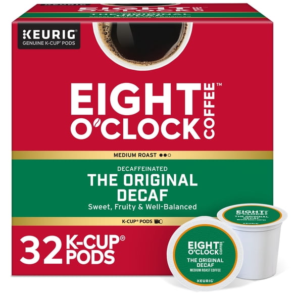 Coffee Eight O'Clock The Original Decaf K-Cup, cápsulas x32