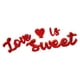 thumbnail image 1 of Letra De Madera Love IS Sweet Sign Decoración De Mesa Para El Día De San Valentín Para Año Nuevo Rojo, 1 of 5