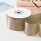 thumbnail image 1 of suxuMhao Cinta de Gasa, Cinta para Envolver Regalos Cinta para Envolver Regalos Cinta de Ramo de Flores de Satén Lazo con Cinta, Marrón Claro, 1.57 In X 20yd por Rollo, 3 Rollos en Total, Ideal para, 1 of 4