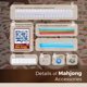 thumbnail image 4 of Juego de Mahjong Kyerlish de 166 fichas con bolsa de transporte, 4 of 9