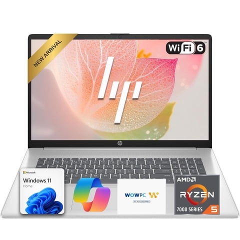 Laptop Hp 17.3"" Ryzen 5 8 Gb 256 Gb Ssd Wi‑Fi 6 Fhd