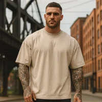 Creaprint - Polera Mc Oversize Arena Talla L