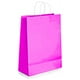 thumbnail image 1 of 12 Bolsas Papel Kraft Colores 27x21x11cm Rosado Con Asa, 1 of 3