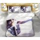 thumbnail image 2 of Attack- on G-iant Er-en Levi An-ime Soft 3D Printe-d Duvet- Cover B-edding Set with -Comfort-er Cover, 2 of 5