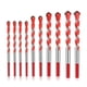 thumbnail image 1 of Juego de 10 brocas para mampostería, brocas multiusos con punta de carburo de tungsteno para baldosas, hormigón, baldosas de cerámica, ladrillo, vidrio, plástico y madera., 1 of 7