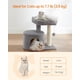 thumbnail image 4 of Cat Tree Feandrea UPCT50W gris claro para espacios pequeños, 4 of 8