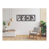 Genérico - Cuadros Ramas Y Pájaros 30X20Cm En Madera Mdf