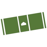 Ioensy - Tapete De Béisbol Para Bateo, Equipo De Práctica Para Entrenamiento Familiar De Sóftbol, Color Verde