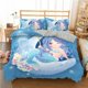 thumbnail image 1 of x2235 Bed SheetsDuvet Cover Cute Cartoon Fairy Tale Sea Creature Bedding Set Fish Scale Girly /Polyester Quilt Cover 3-Piece Bedding Set (1 Duvet Cover + 2 Pillow Shams) nj2235, 1 of 5