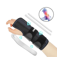 Genérico - Inmovilizador De Muñeca Ferula Tunel Carpiano Tendinitis Negro L-Xl Izquierda