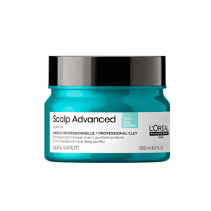 L'Oreal Professionnel - Máscara 2 En 1 Limpieza Profunda Cabello Graso Scalp Advanced 250Ml
