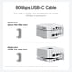 thumbnail image 3 of Estación de acoplamiento BEELINK EX 2TB M4, 80 Gbps, plateado, 3 of 9