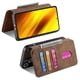 thumbnail image 3 of Funda Billetera Magnética para Xiaomi Poco X3 NFC Soporte Tarjetas Desmontable Marrón, 3 of 6