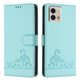 thumbnail image 5 of Funda tipo cartera FOXDOCK para Motorola Moto G Stylus 2023 5G con soporte, ranuras, RFID, diseño de gato, 5 of 5