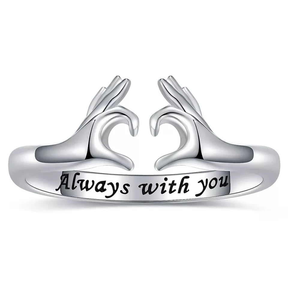 Vousez - Anillo Corazón Ajustable Plata 925