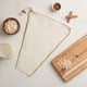 thumbnail image 3 of Bolsa de Cocina para Leche de Avena HIC de Forma Cónica, Algodón Natural 35.6x26.7 cm, 3 of 5