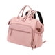 thumbnail image 4 of Bolso De Pañales Bolso De Hombro Reutilizable Bolso De Pañal De Bebé Ancho Abierto Rosa, 4 of 5