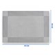 thumbnail image 2 of Set 4 Individuales Impermeables De Mesa Pvc 30x45 Cm Antideslizante Plata, 2 of 8