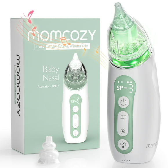 Momcozy Aspirador Nasal Portátil Eléctrico para Bebés, con luz Relajante y Música