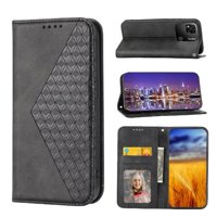 Funda Flip Foxdock Para Xiaomi Redmi 10A , Estilo Billetera Con Diseño Rombo, Correa De Mano Y Soporte, Uso Diario