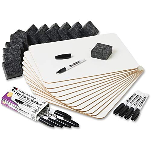 Set de Pizarras Magnéticas de Mano Charles Leonard 23x30,5 cm 12 piezas