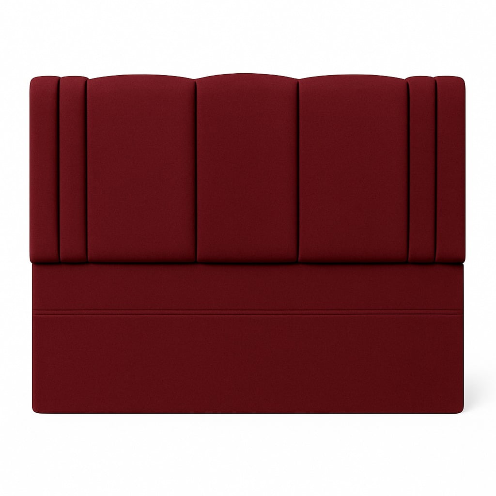 Ethan Desing - Respaldo De Cama 1 Plazas Milano Burdeo