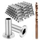 thumbnail image 1 of Paquete de 120 fundas protectoras de acero inoxidable para barandillas, 1 of 9