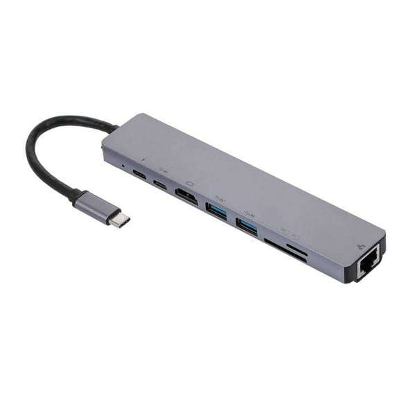 Hub USB Tipo C 8 en 1 Docking Station