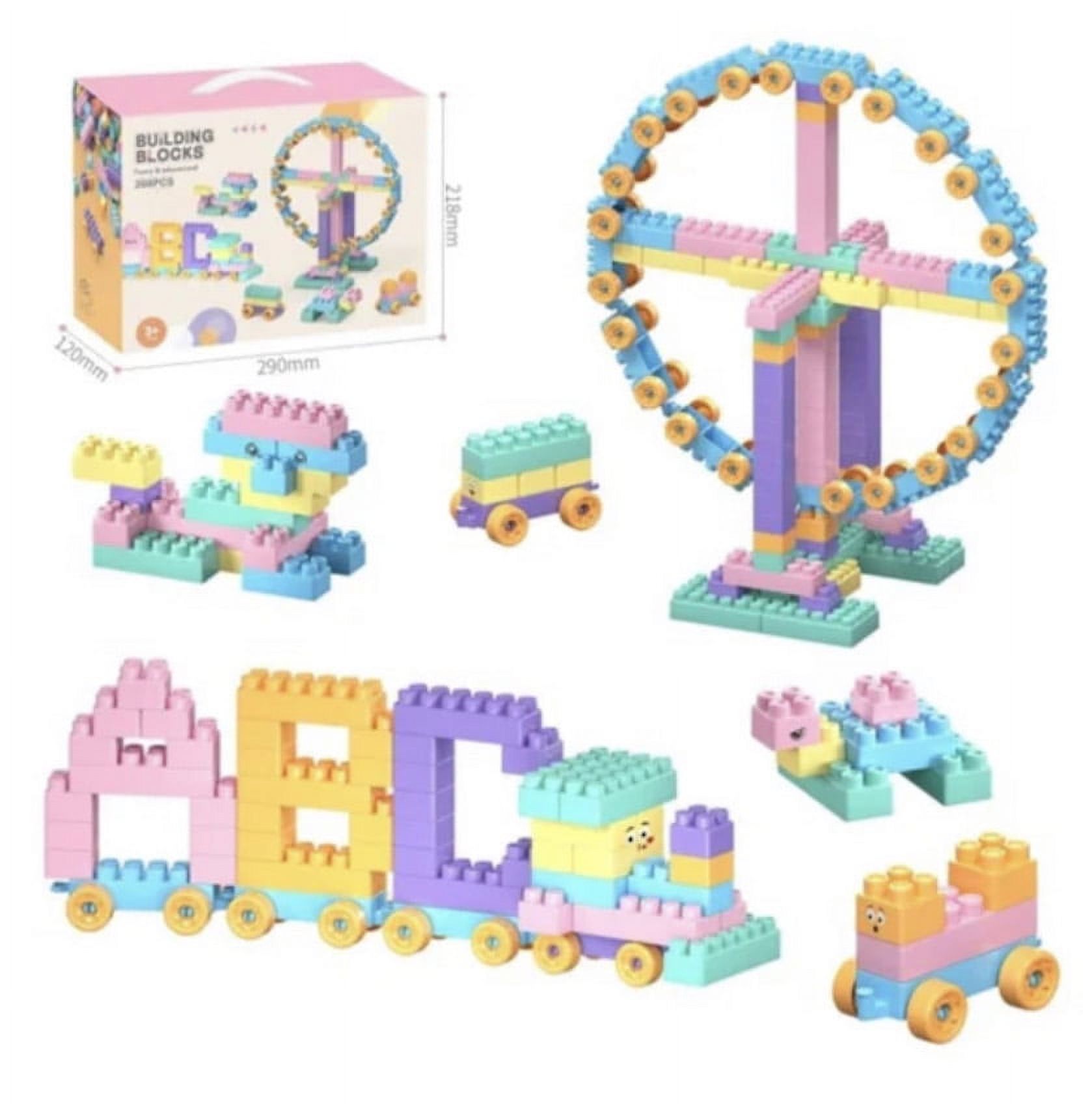 Builden Blocks - Bloques De Construccion Didactico Rosado 268 Piezas